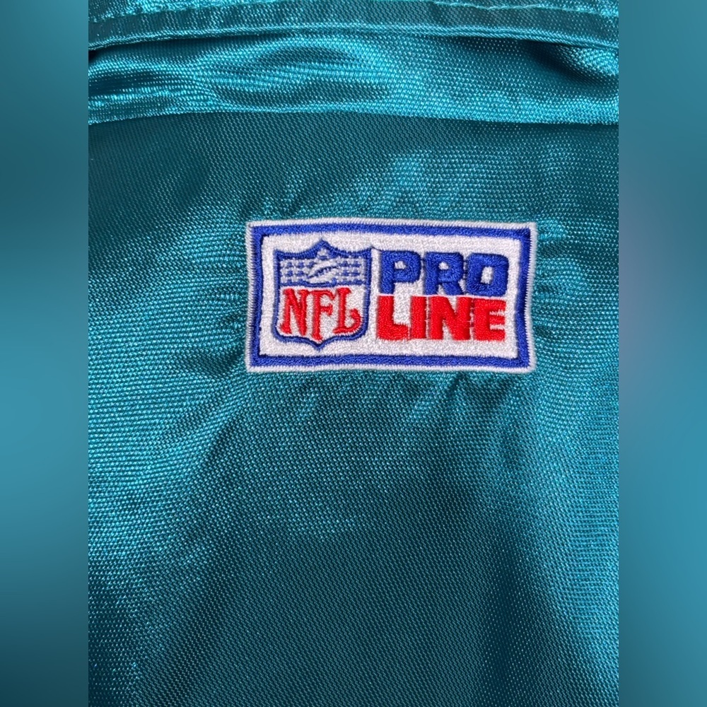 VINTAGE MIAMI DOLPHINS 90s JACKET LOGO 7 SIZE “M” RARE​​ - Picture 4 of 13